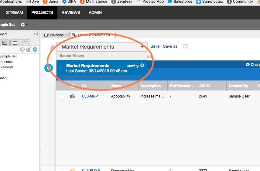 access saved traceview