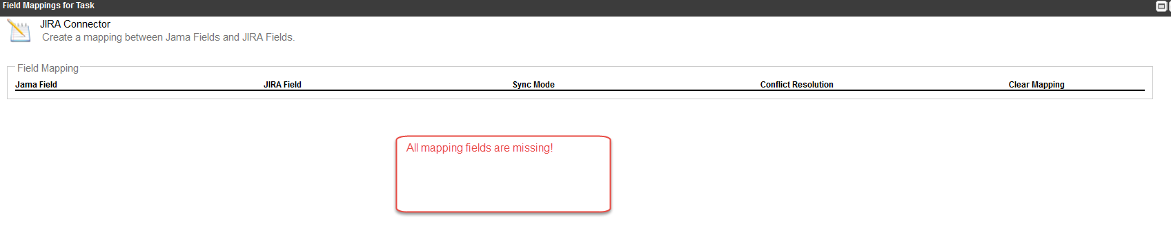 no mappings