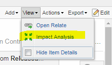 View - Impact Analysis