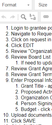 Numbered List Property Default Numbered List Property Default