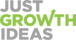 Just Growth Ideas logo. This will take you to the homepage