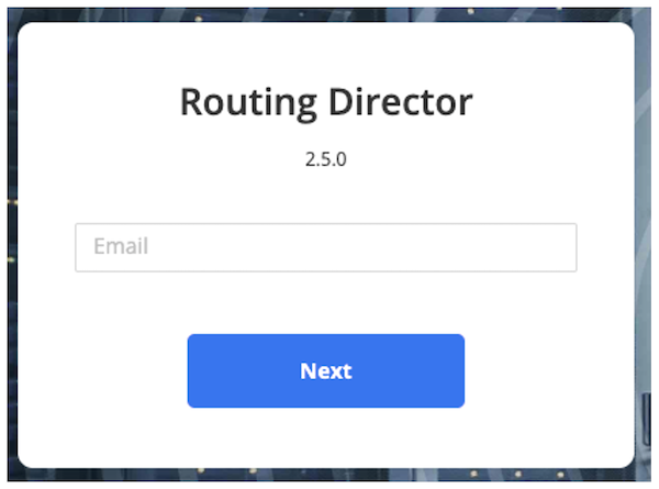 Figure 4 Routing Director 2.5 Version