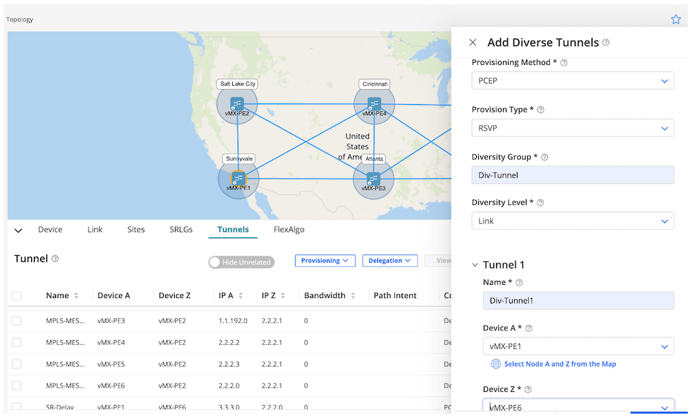 Figure 7 - Variable Definition for Diverse Tunnel (1)