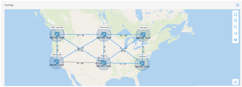 Figure 19 Node-SID and Adj-SID Information