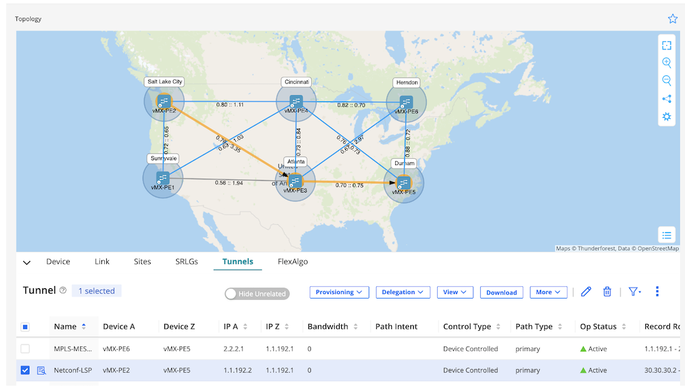 Figure 14 - Netconf-LSP Successfully Created