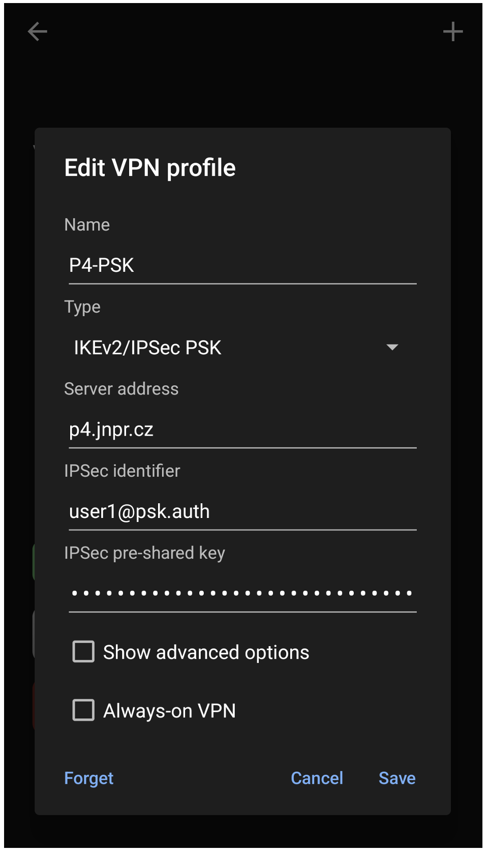 com.android.ipsec IKEv2 vs SRX