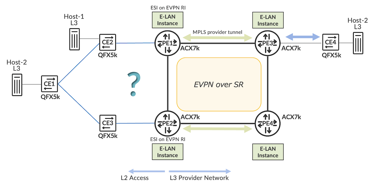Figure 2: L2 Ring Topology EVPN E-W Access