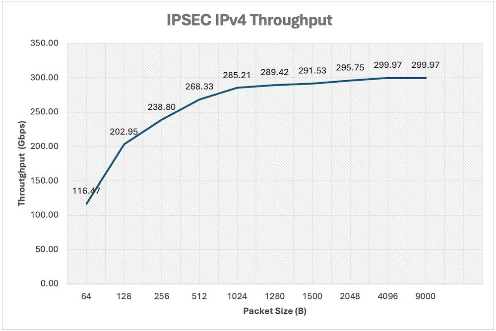 Figure 11: IPsec IPv4 Throughput