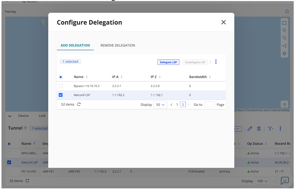Figure 17 Final LSP Delegation Step