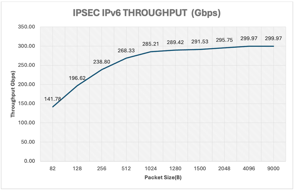 Figure 12: IPsec IPv6 Throughput