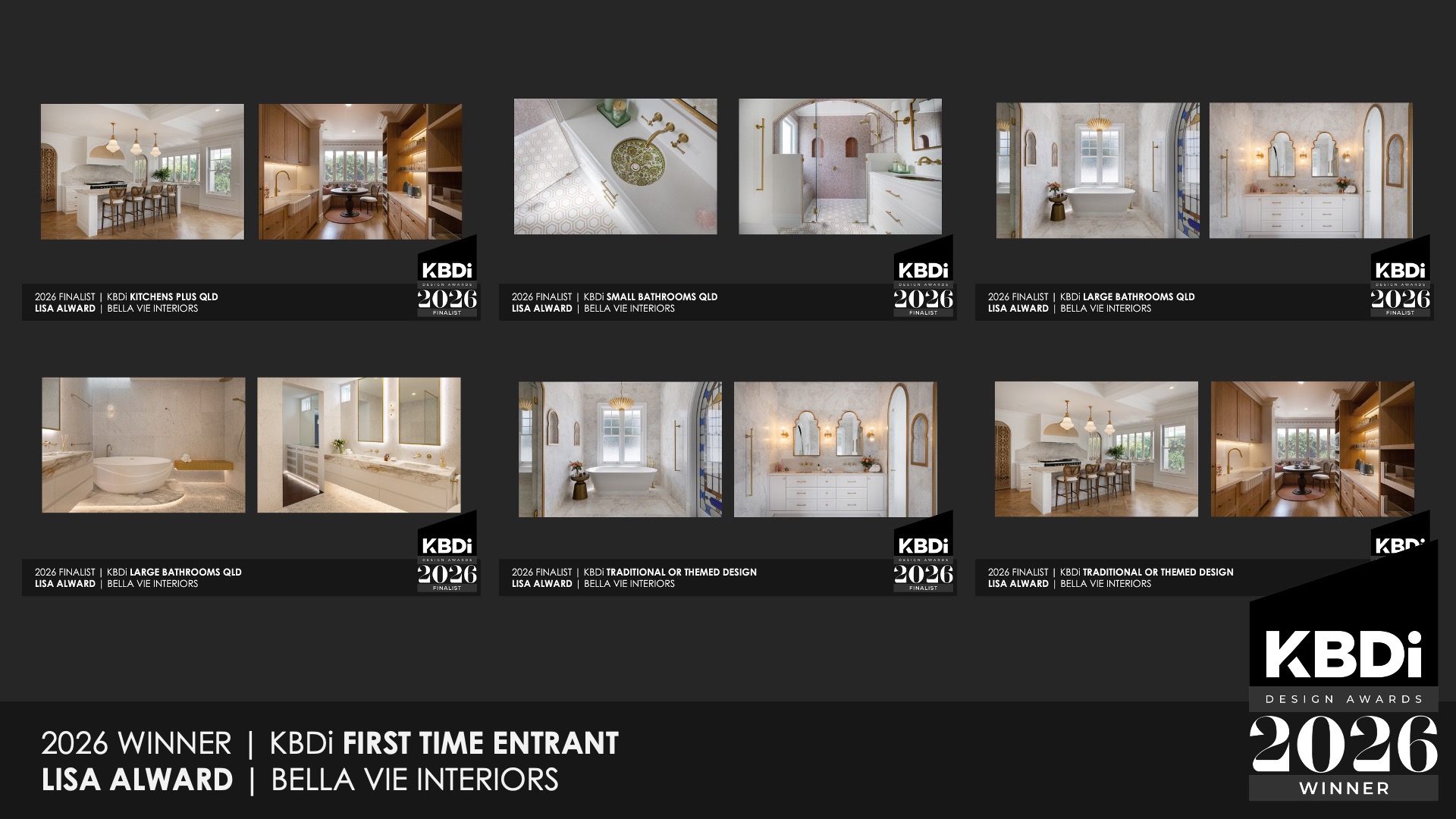 Lisa Alward - KBDi Design Awards 2026 First-Time Entrant Award