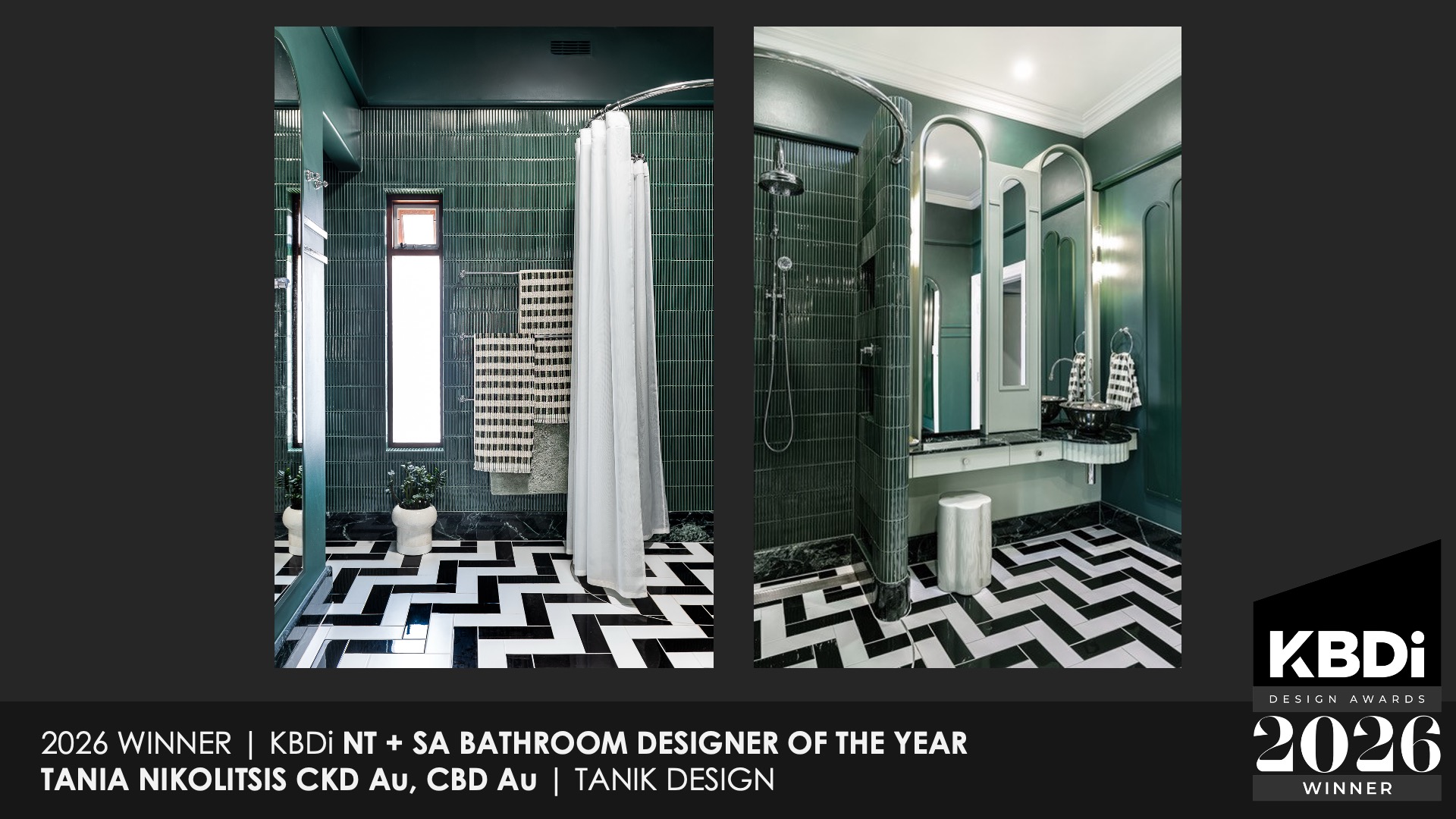 Tania Nikolitsis CKD Au, CBD Au - NT + SA Bathroom Designer of the Year 2026