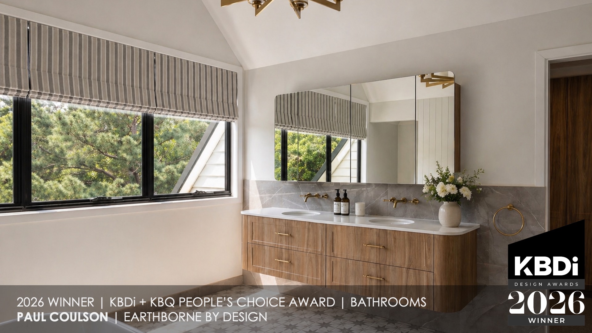 Paul Coulson of Earthborne by Design took out the People’s Choice Award for Bathrooms