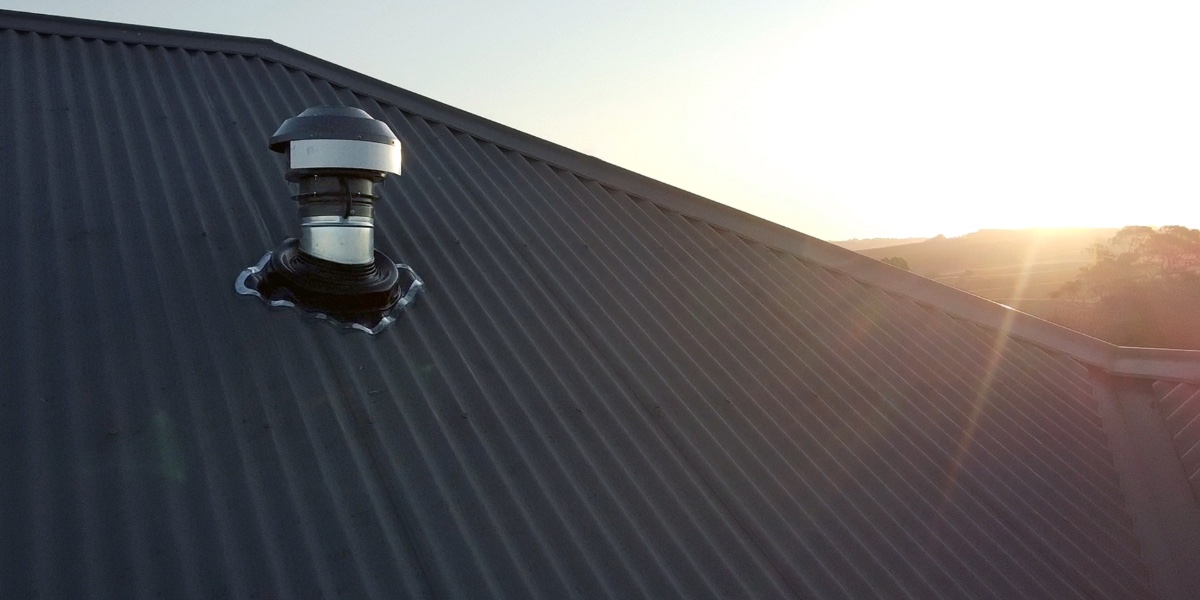 BAL40-Rated Isodrive® Motor installed on an inclined tin roof at the Carrajung Estate in Central Gippsland
