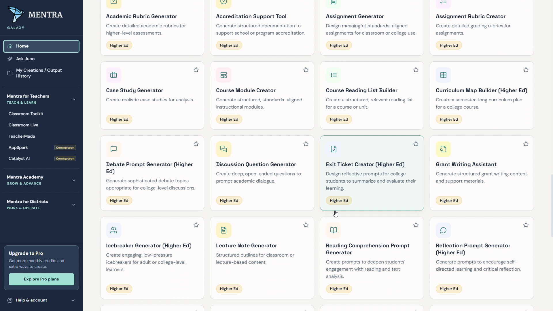 Mentra lecture note generator screen