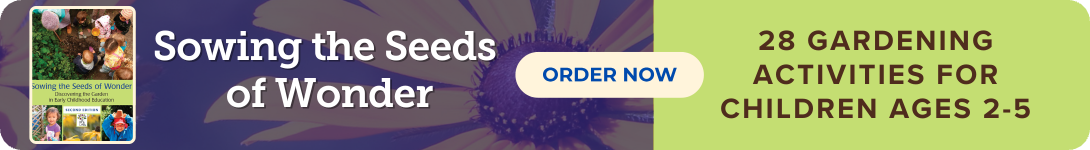 Ad for Sowing the Seeds of Wonder book