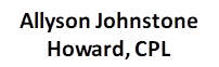 Allyson Johnstone Howard, CPL