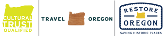 Oregon Cultural Trust, Travel Oregon, Restore Oregon Logos