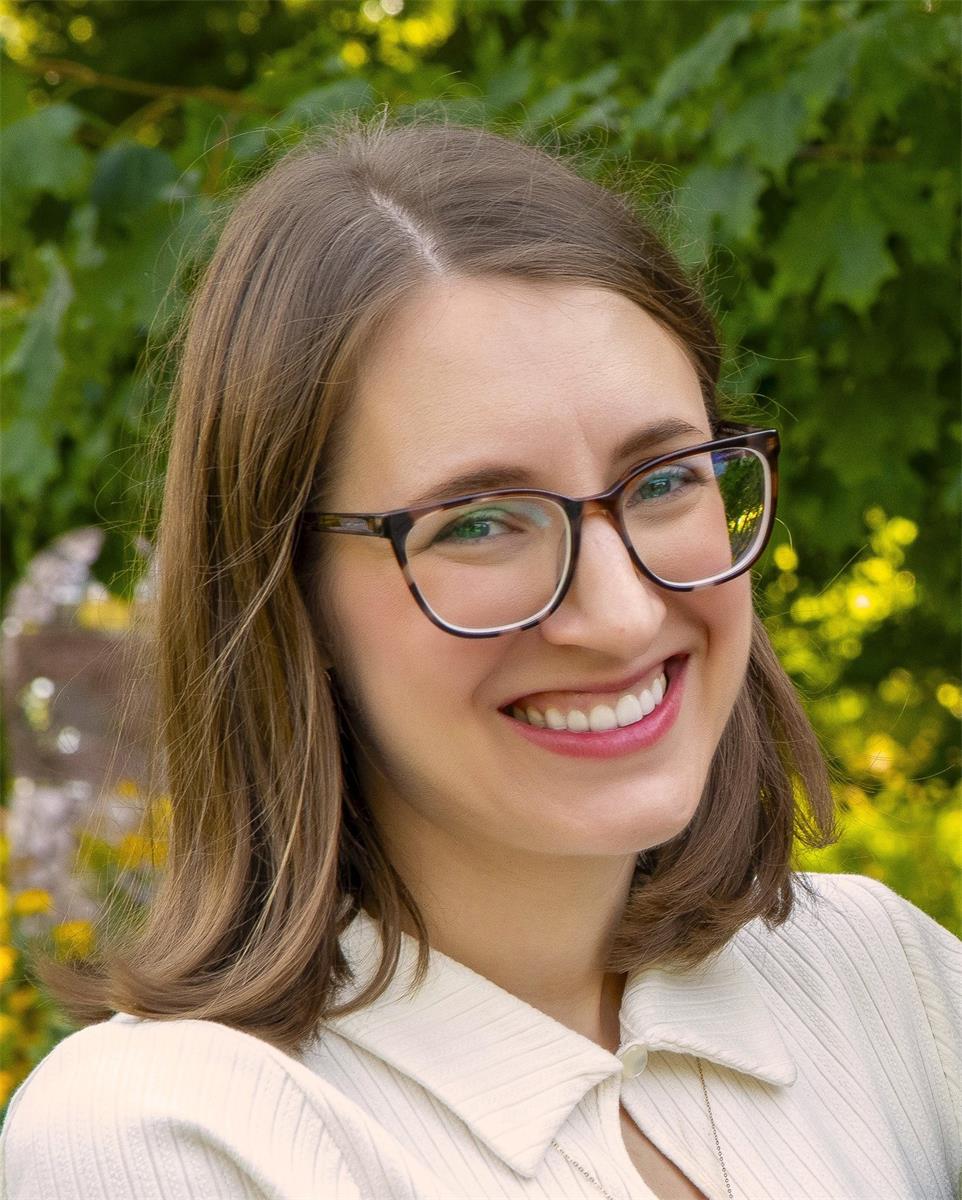 portrait of smiling Katie Jordan