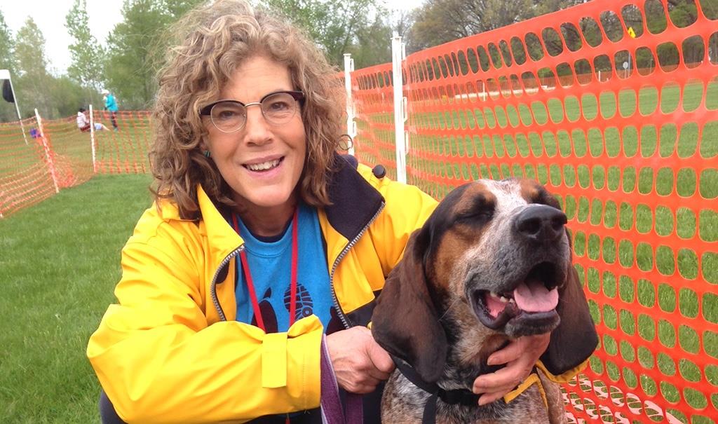 Dr. Laura Reese with her dog Odie