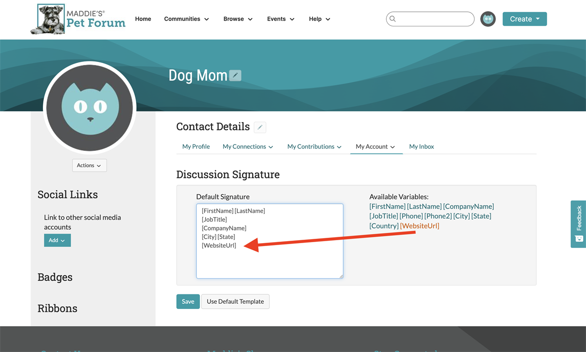 Customize Your Discussion Signature | Forum Support, Tutorials & Tips