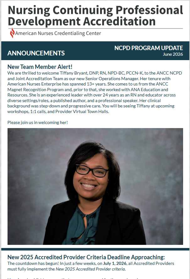 April Program Update