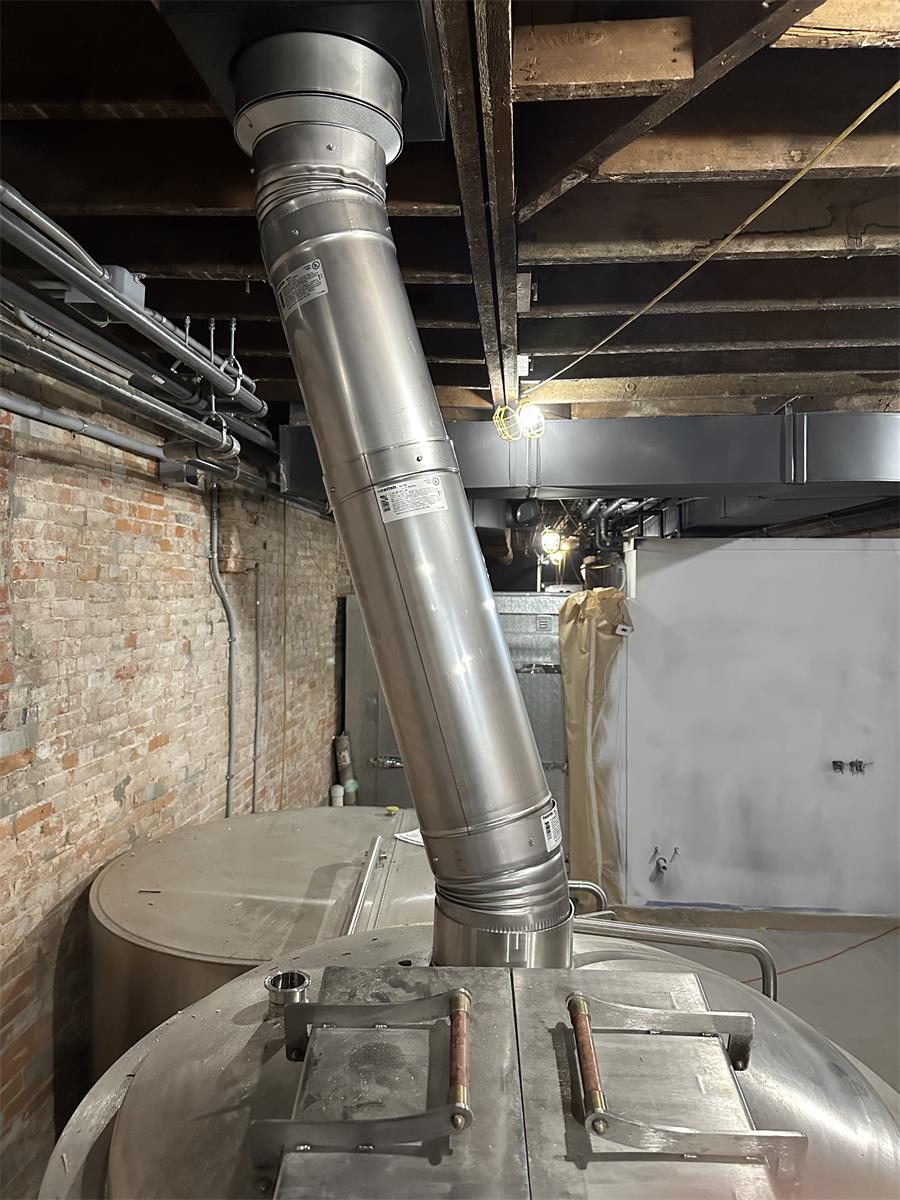 15 Degree Elbow Coming Out of Kettle