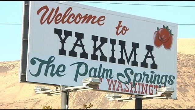 Welcome to Yakima, the Palm Springs of Washington Billboard