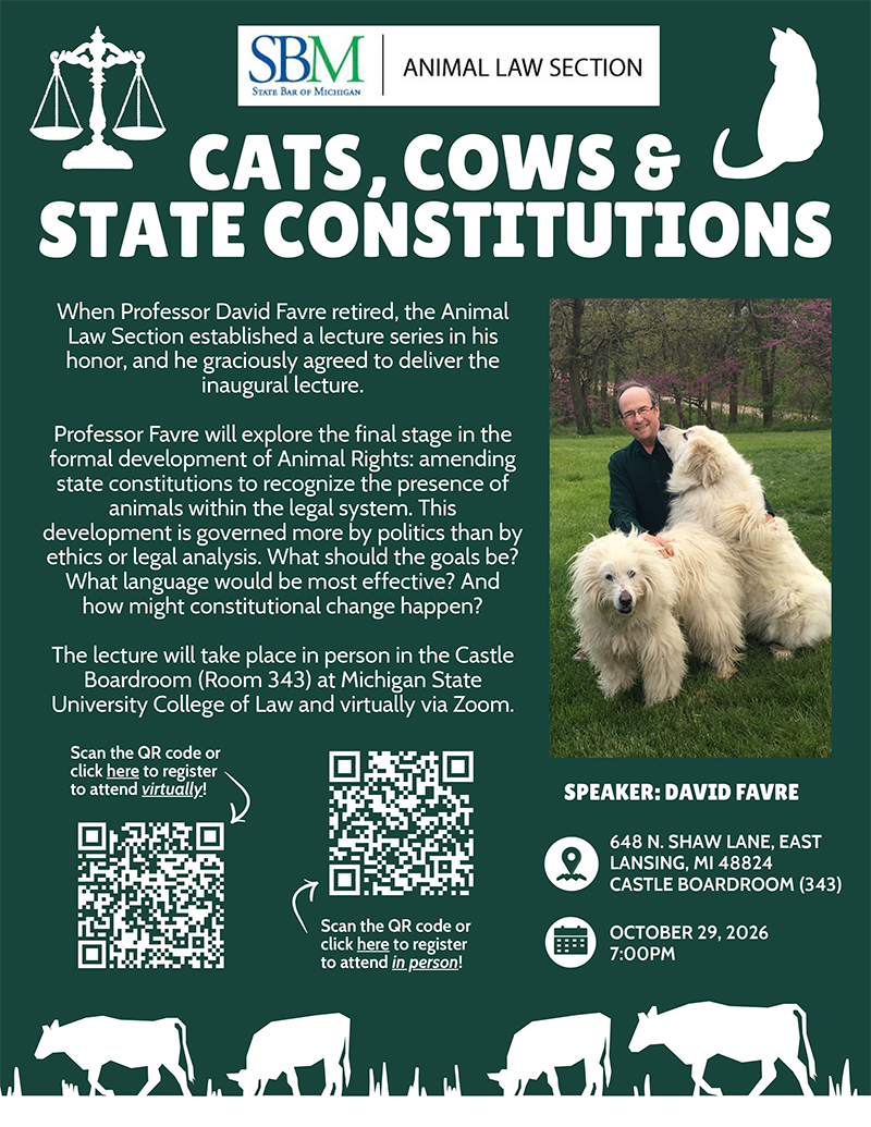 Cats, Cows & Constititutions