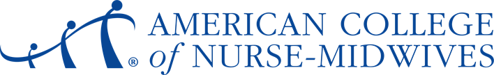 American College of Nurse-Midwives logo. This will take you to the homepage