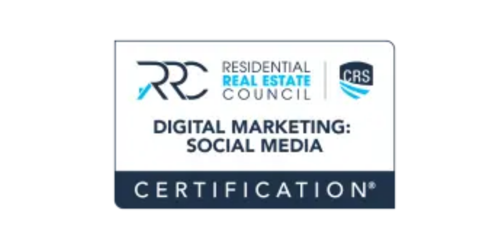 Digital Marketing: Social Media Realtor® Certification logo