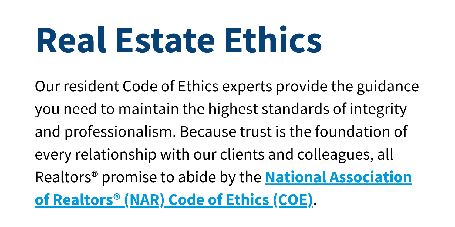 Minnesota Realtors Ethics Description