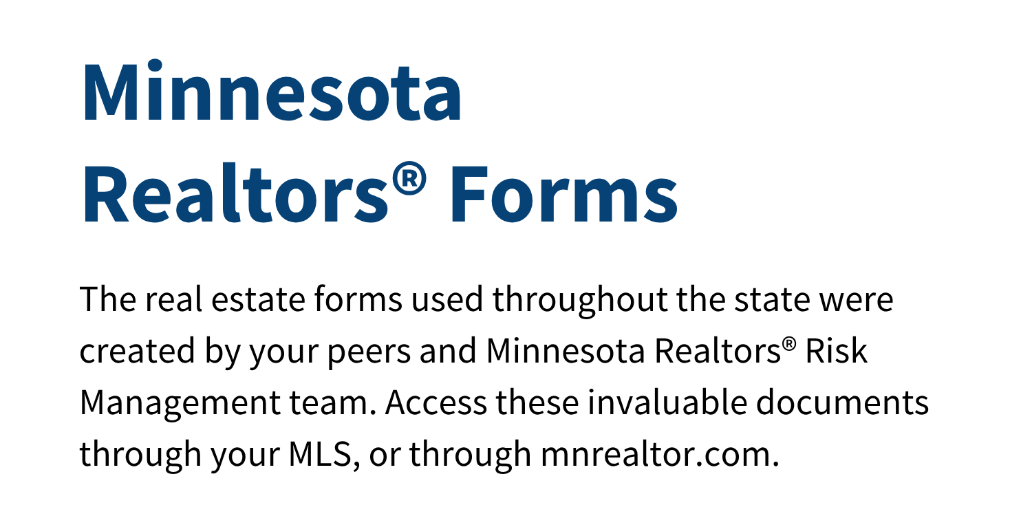 Minnesota Realtors Forms Description