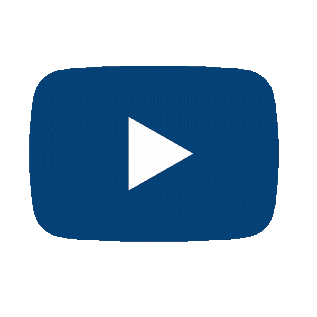 Blue variation of the YouTube Logo