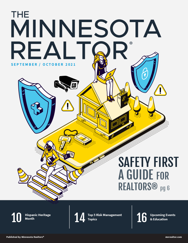 September October newsletter cover Minnesota Realtor Cover
