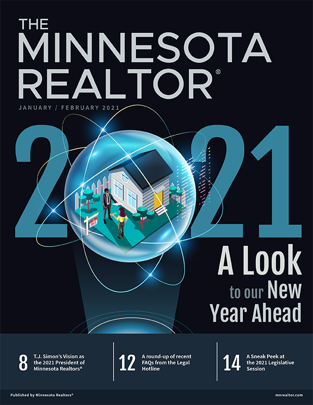 january february newsletter cover Minnesota Realtor Cover