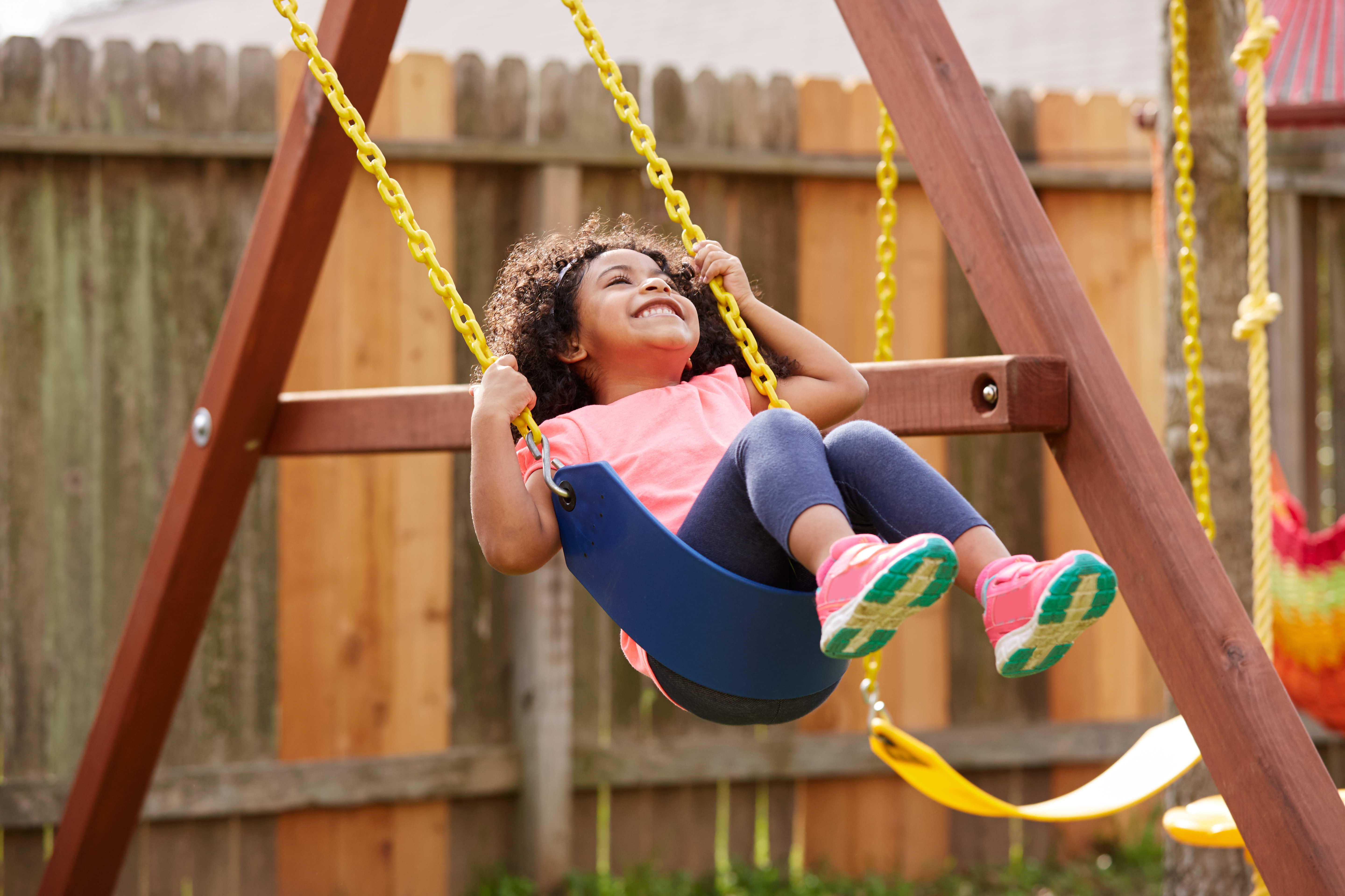 girl on swing