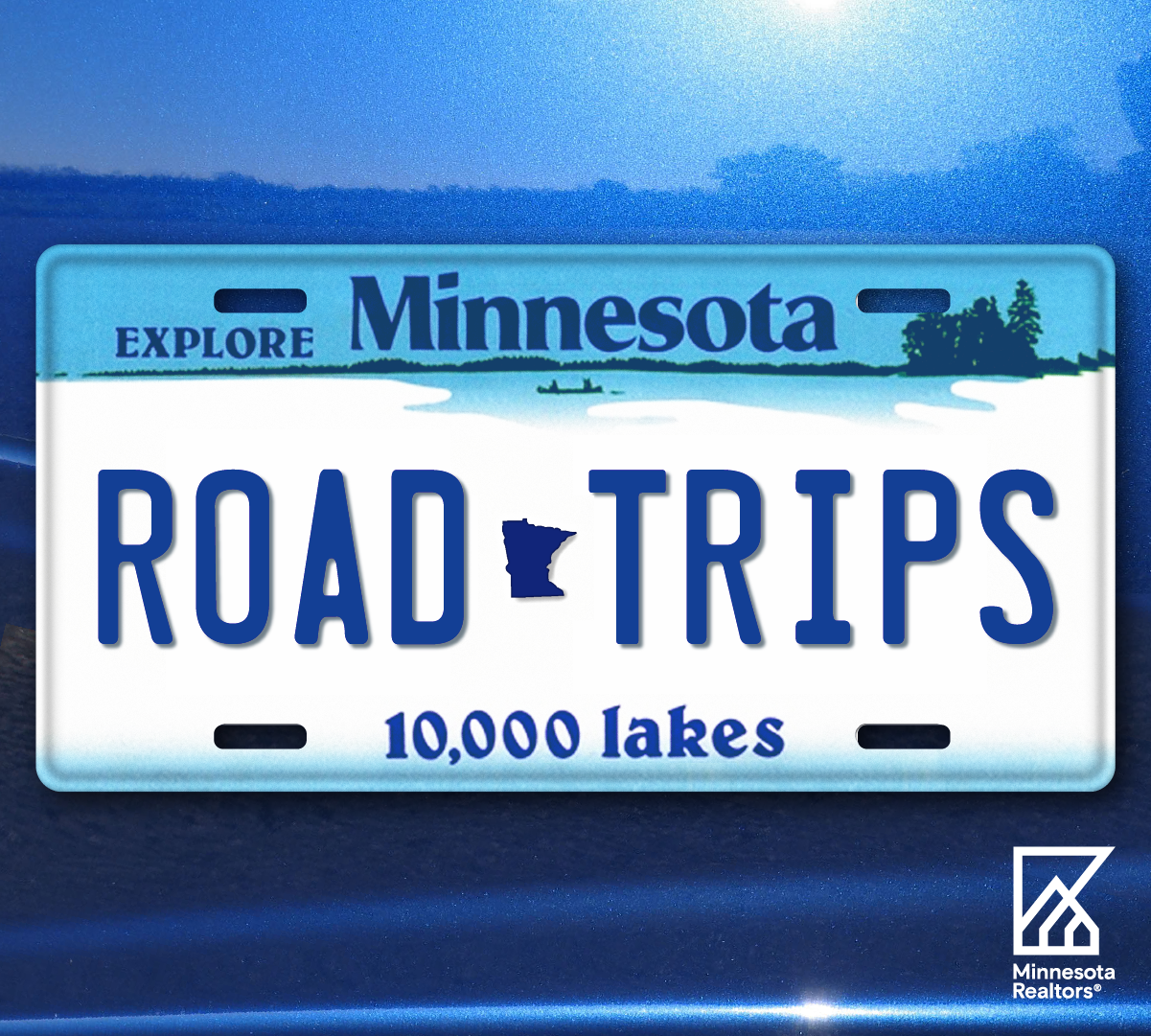 Minnesota Road Trips License Plate