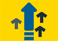 illustration of arrows pointing up