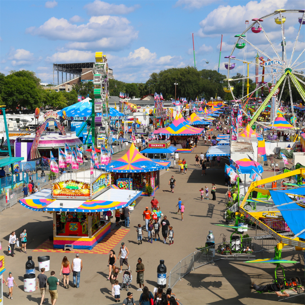 Birds eye view photo of the Minnesota State Fair