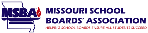 Missouri School Boards' Association logo. This will take you to the homepage