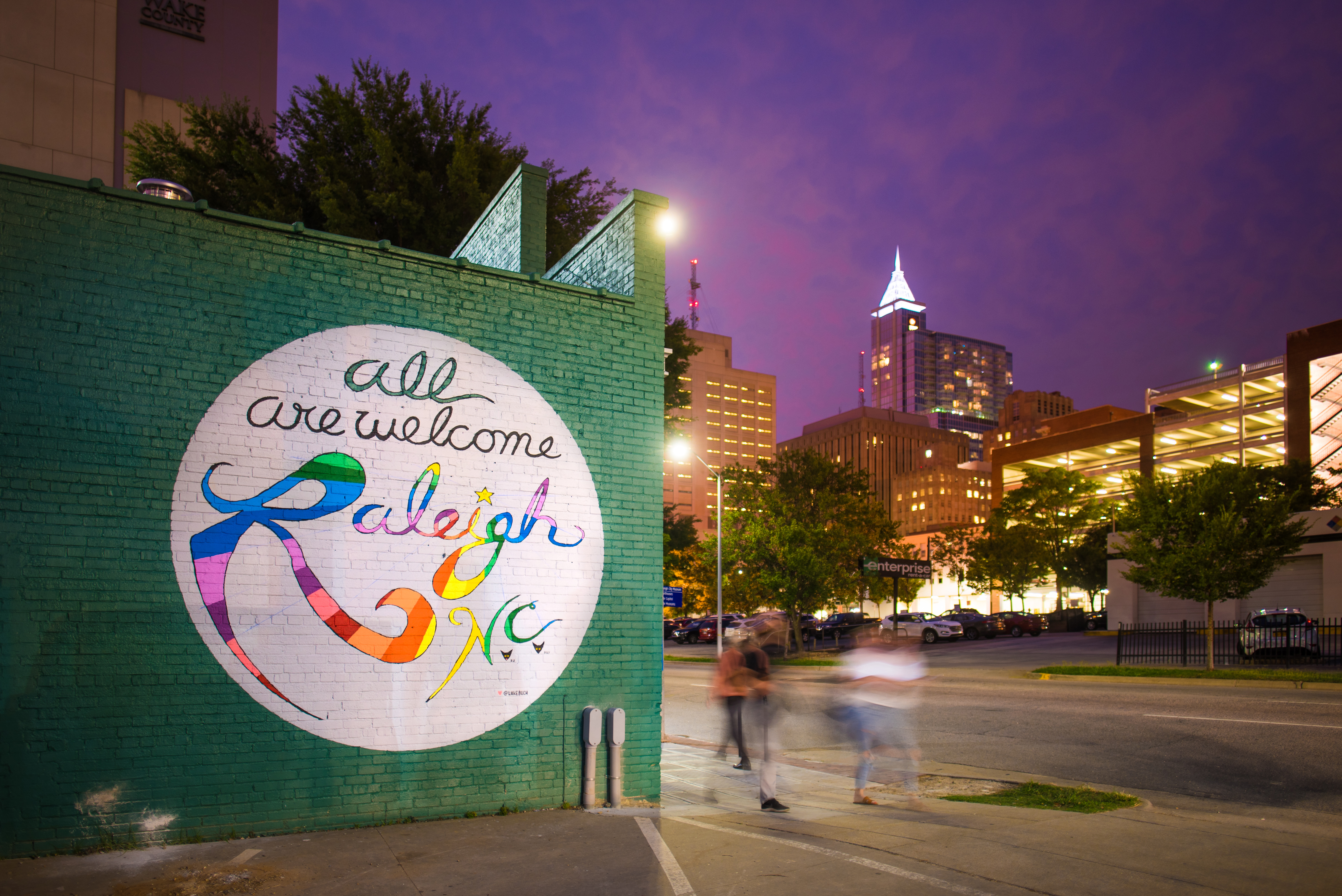 all are welcome mural raleigh