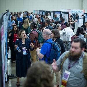 Attendees attend poster session at 2025 Preparedness Summit