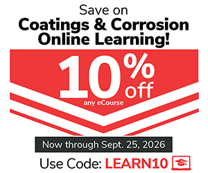 Save on coatings and corrosion online learning