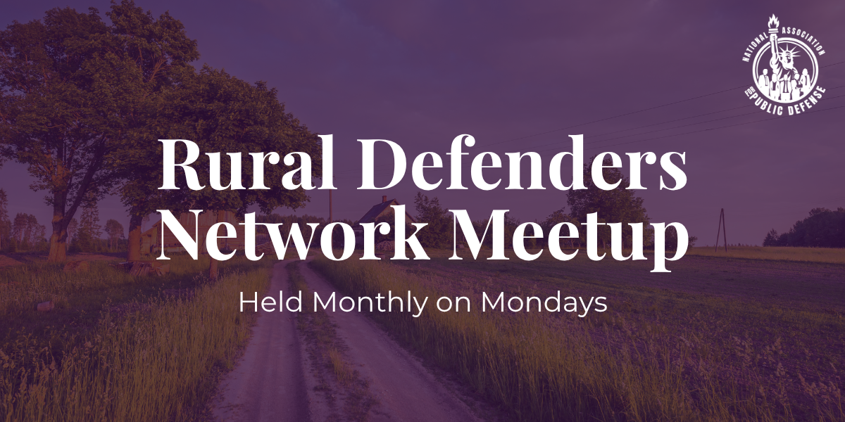 January Rural Defender Meetup event image
