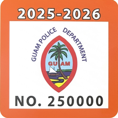 Guam Territorial Watercraft Decal