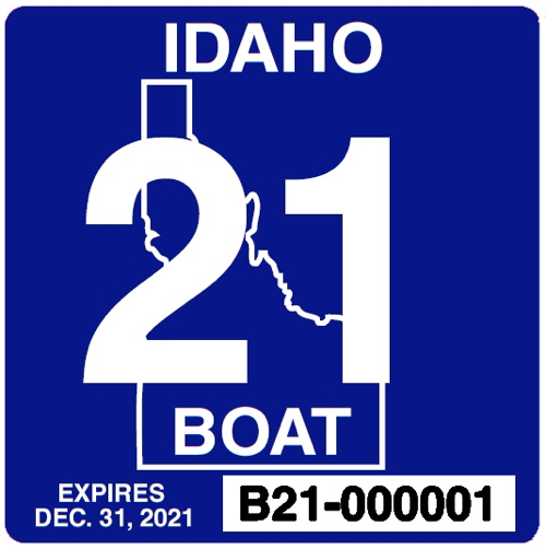Idaho State Watercraft Decal