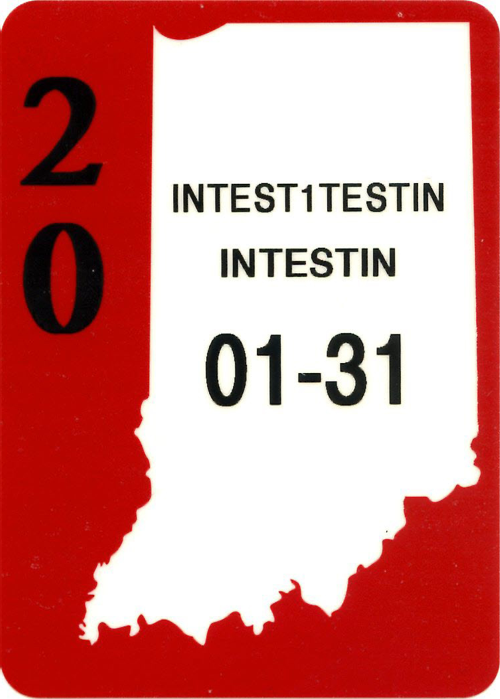 Indiana State Watercraft Decal