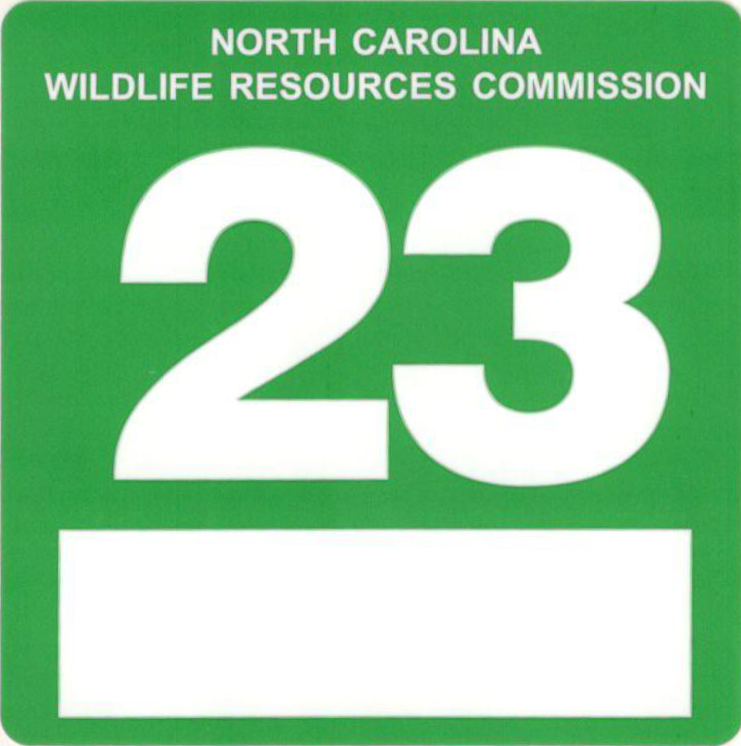 North Carolina State Watercraft Decal