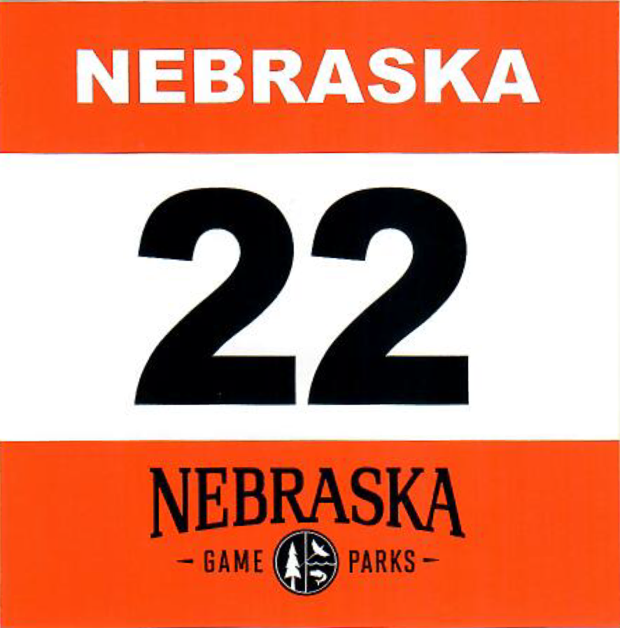 Nebraska State Watercraft Decal
